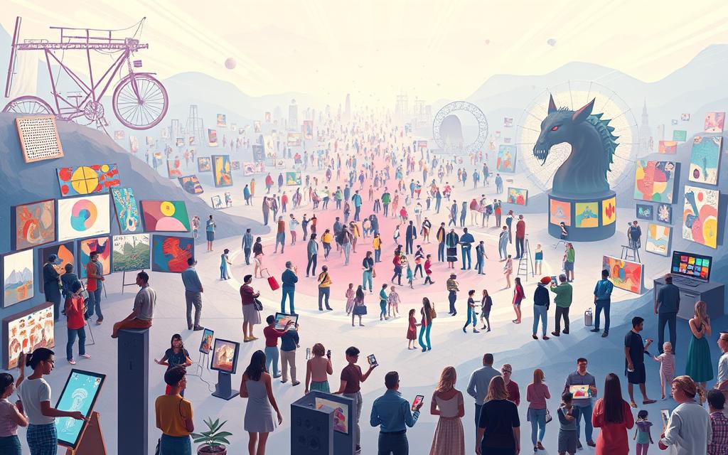 online art platforms democratisation